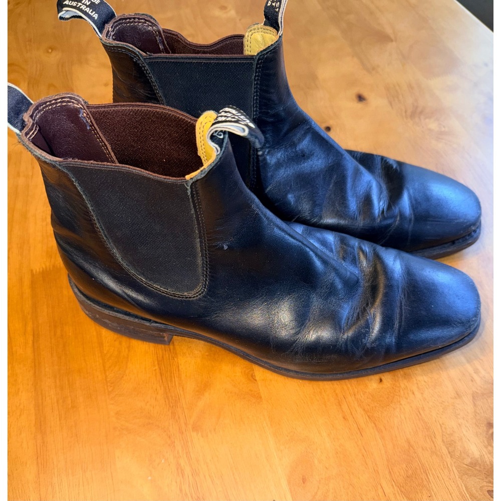 RM Williams Comfort Craftsman Black Leather Chelsea Boot Mens 9.5 G CF Australia